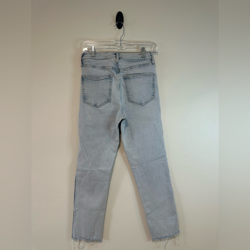 GAP Light Blue Straight Distressed Jeans - Picture 9 of 10